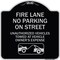 Signmission No Parking on Street Unauthorized Vehicles Towed at Vehicle Owners Expense, A-DES-BS-1818-23690 A-DES-BS-1818-23690 - alternate 1